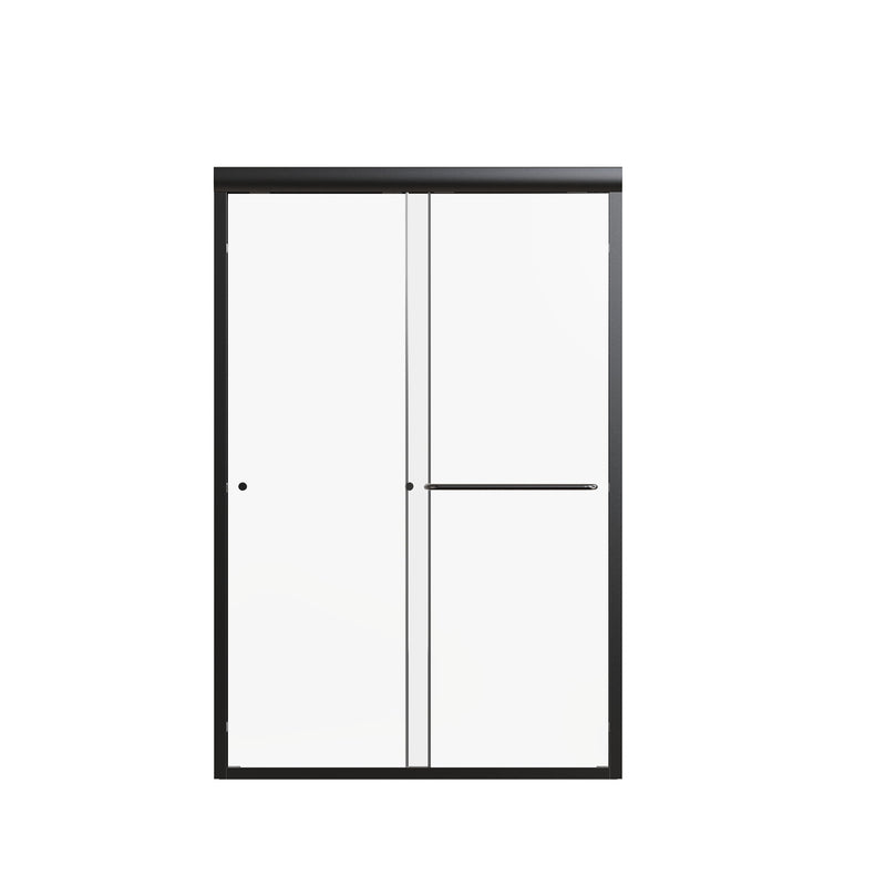 Semi Frameless Double Sliding Shower Door With Tempered Glass