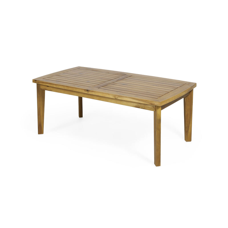 Outdoor Rectangular Coffee Table - Brown