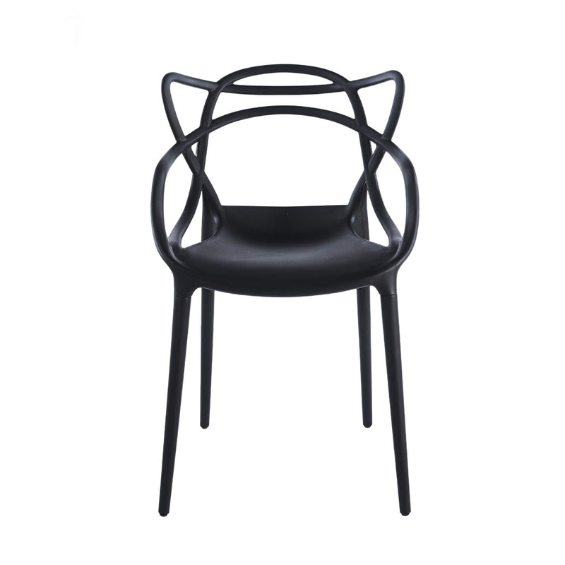 Dining Chair (Set of 4) - Black - Plastic