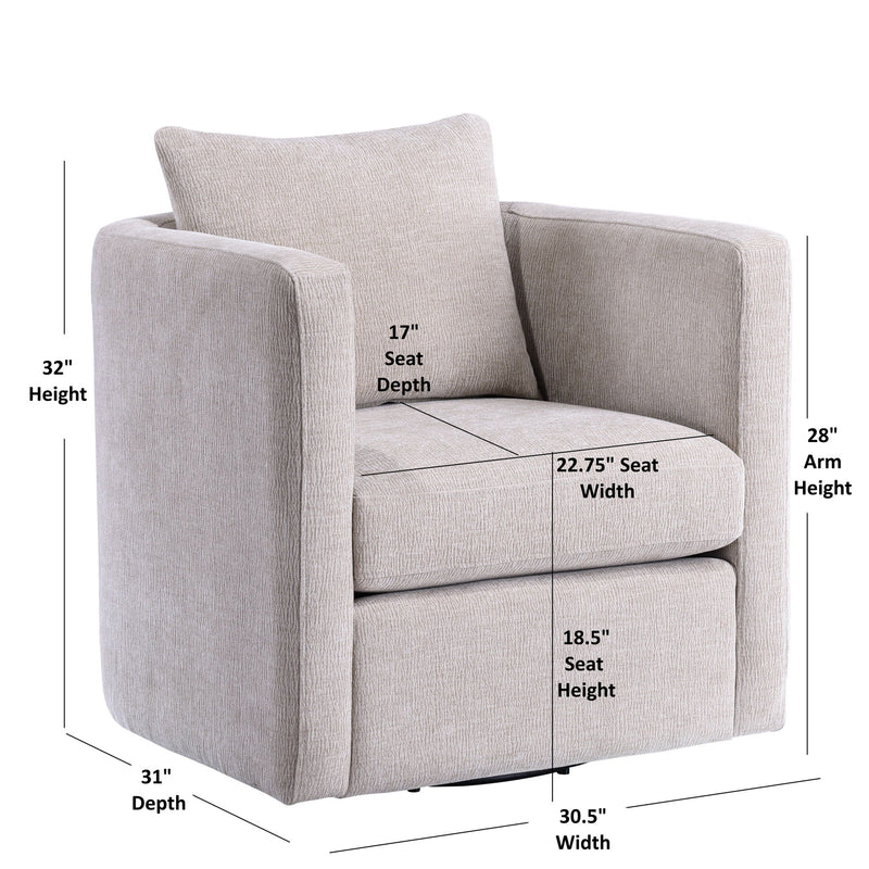 Sutton - Swivel Barrel Chair