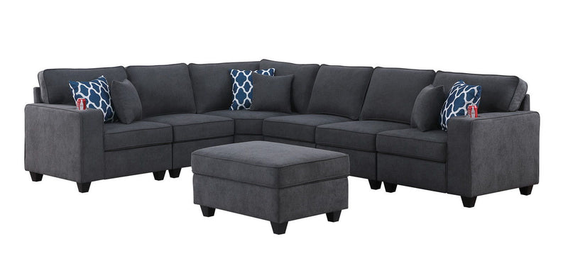 Cooper - Sectional Sofa With Ottoman And Cupholder