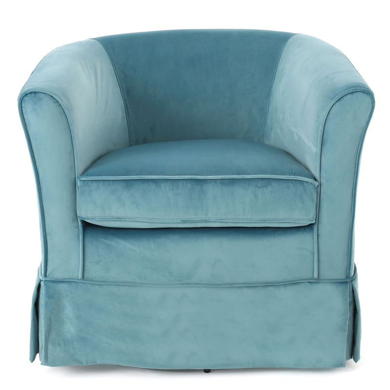 Zeniqua - Upholstered Swivel Chair With Loose Cover