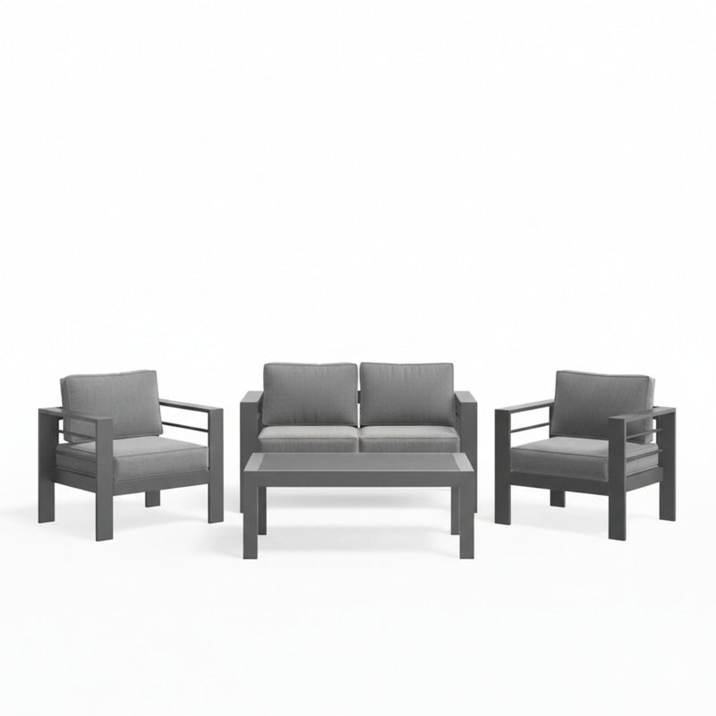 Outdoor Patio Set, All-Weather With Thick Cushions