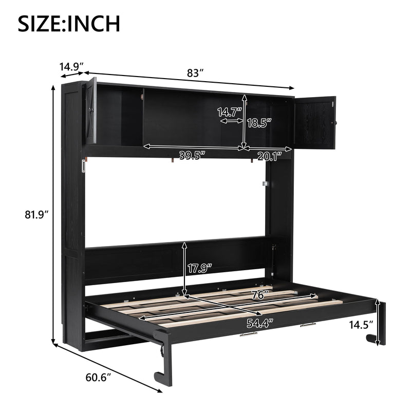 Murphy Bed With Storage Cabinets