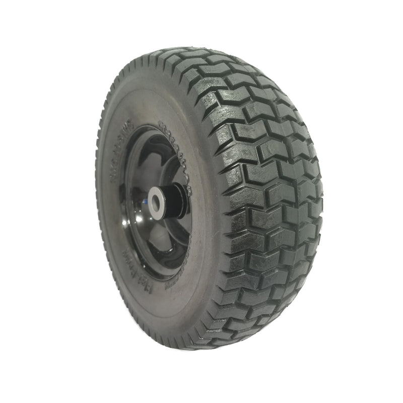 Flat Free Tire And Wheel Assemblies For Riding Lawn Mowers With 3" Hub - Black