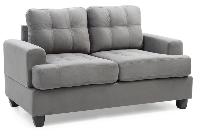 Stylish Transitional Loveseat For Two