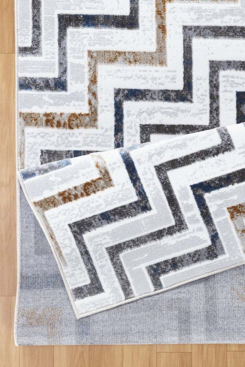 Nova - 7'10" X 9'10" Area Rug - White, Multi