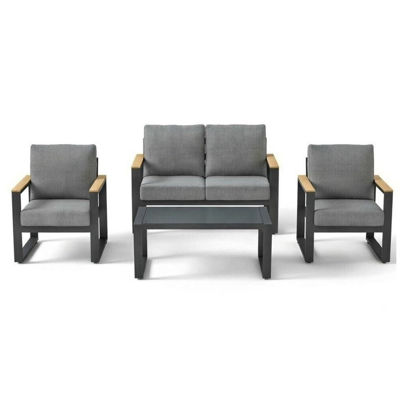 Modern Outdoor Sofa Set With Coffee Table