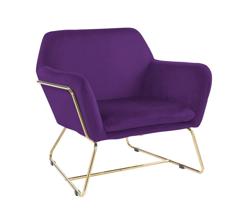 Keira - Accent Chair With Metal Base