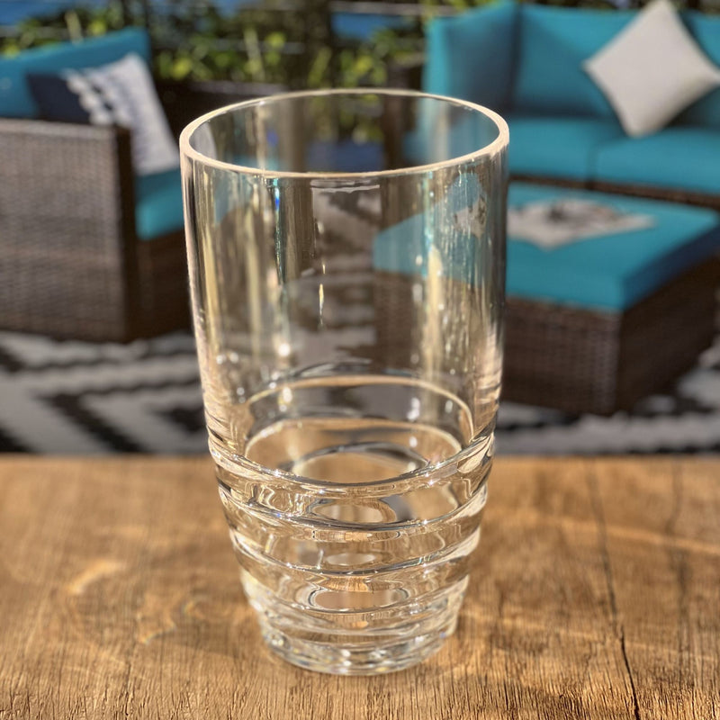 Leading Ware Swirl Acrylic Glasses Drinking (Set of 4)
