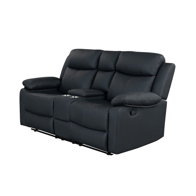 Blanche - Console Reclining Loveseat With LED Lights
