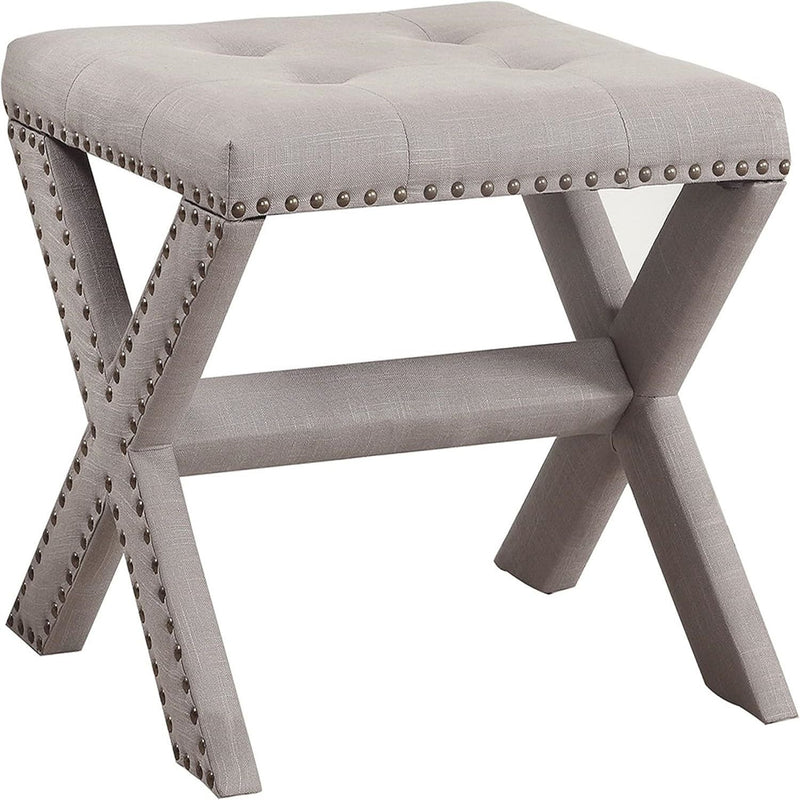 Upholstered Accent Bench With Nailhead Trim