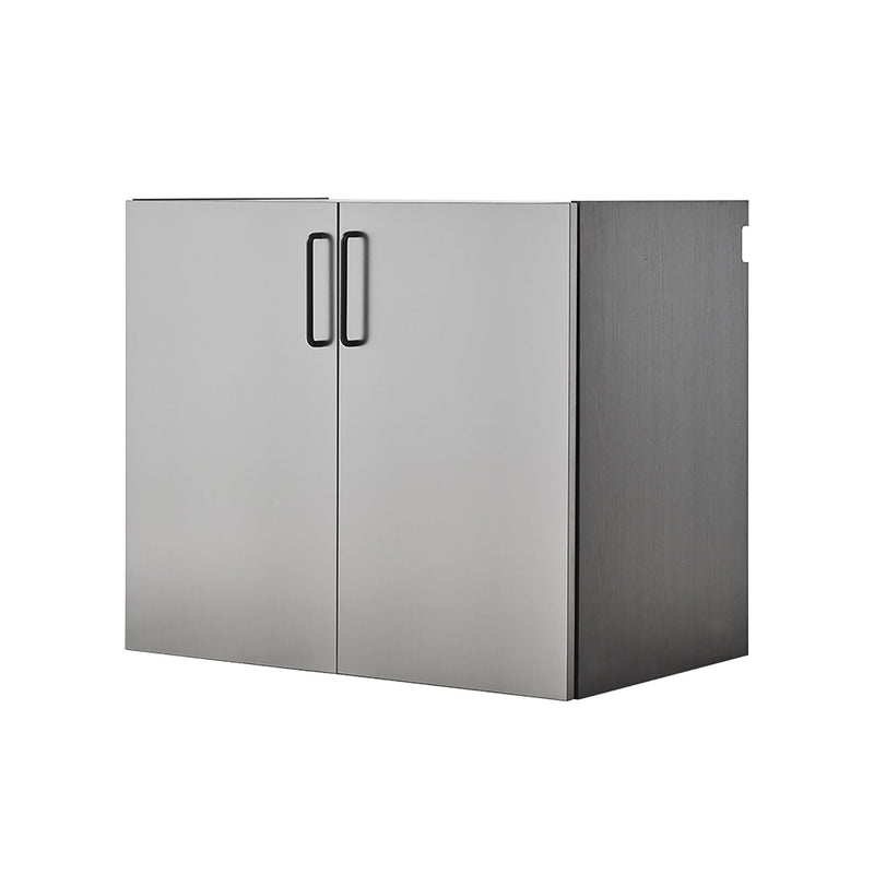 Astro Series - Wall Mounted Base Door Storage Cabinet - Metallic Gray