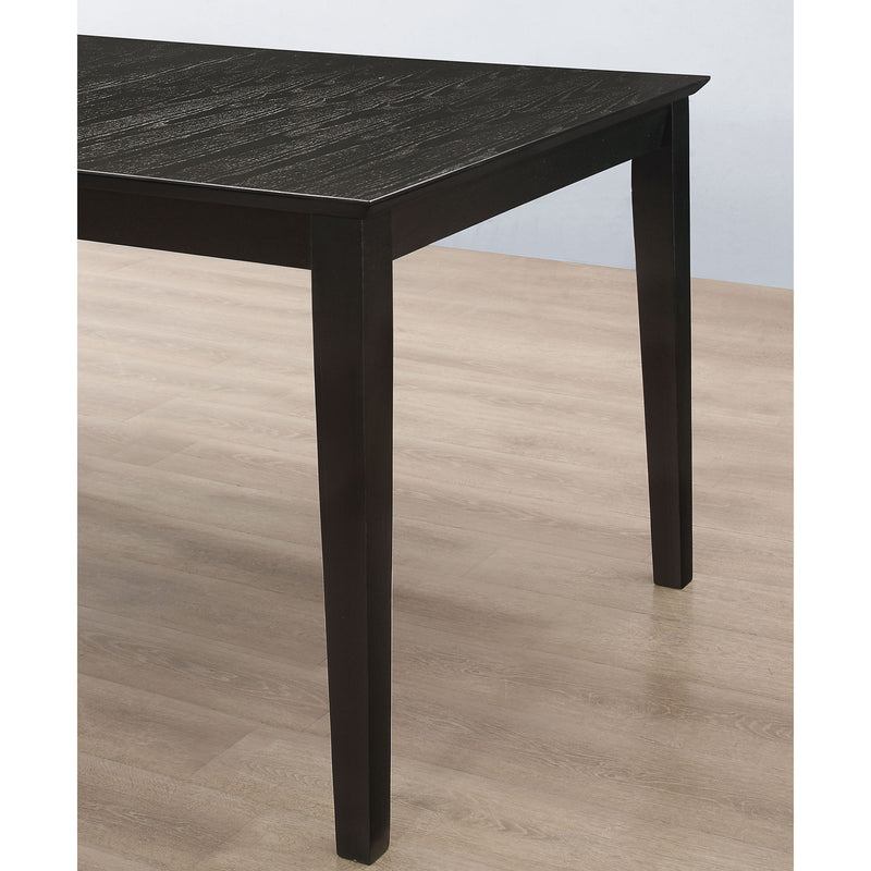 Alexander - Rectangular Extension Leaf Dining Table - Black