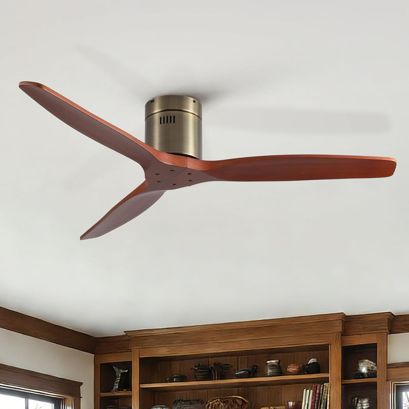 Low Profile Flush Mount Ceiling Fan Without Light