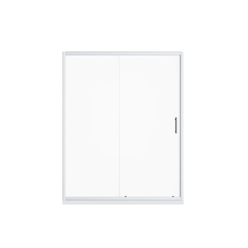 Pivot Shower Door With Handle, 1 / 4" Thick - Chrome