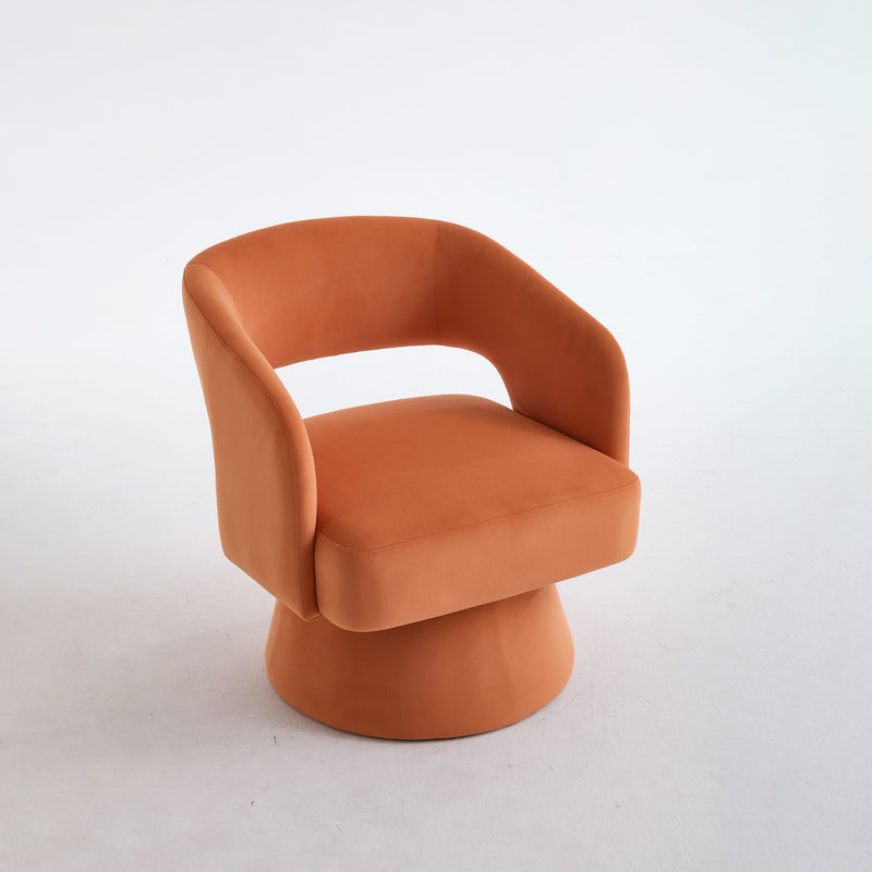 Swivel Barrel Chair With 360 Degree Rotation