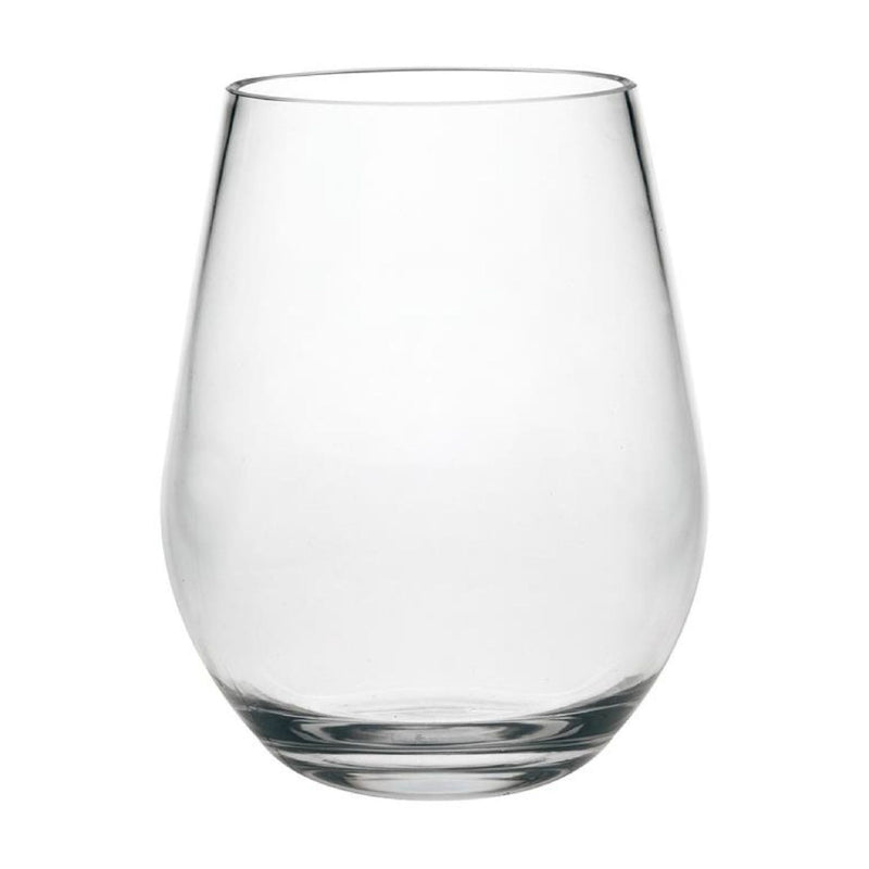 Halo - Oval Hi Ball Tritan Plastic Drinking Glasses, Bpa Free, 20Oz (Set of 4) - Clear