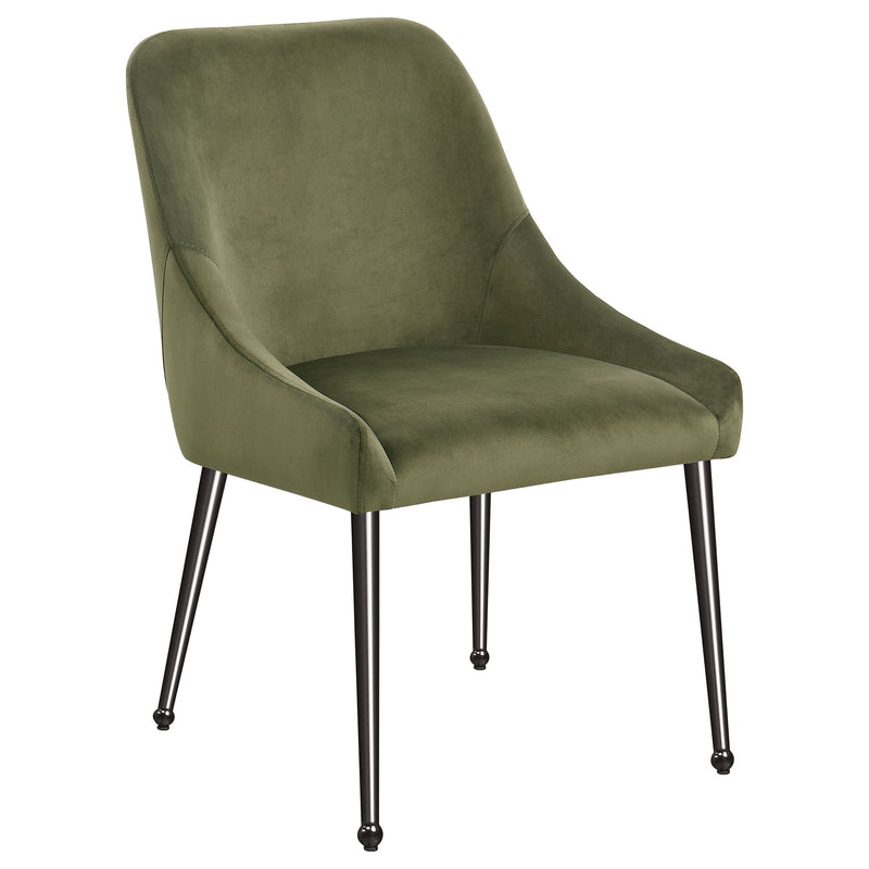 Barnay - Upholstered Dining Side Chair (Set of 2) - Olive