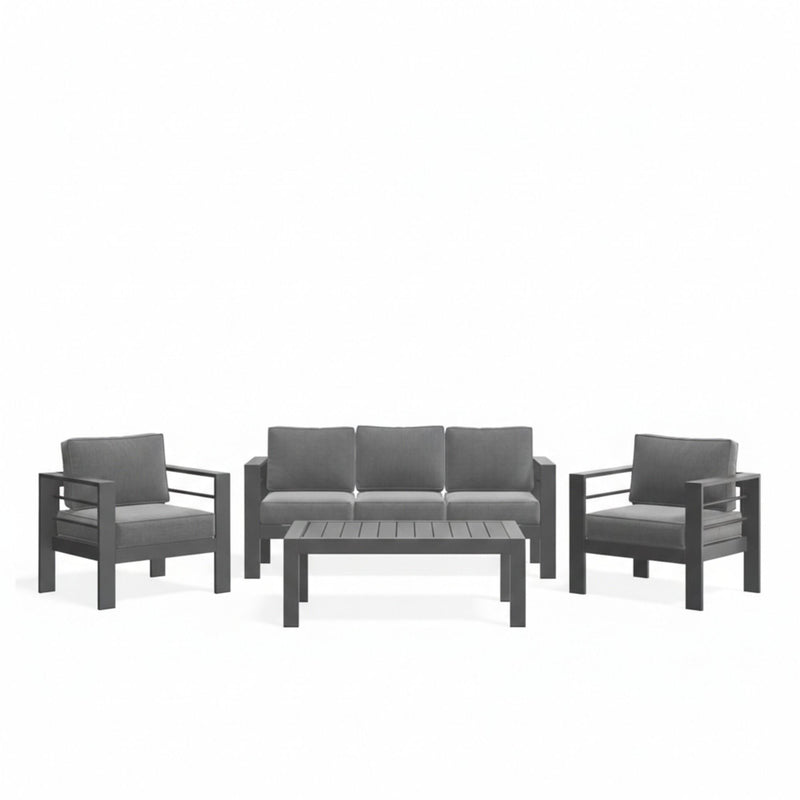 Outdoor Patio Set, All-Weather With Thick Cushions