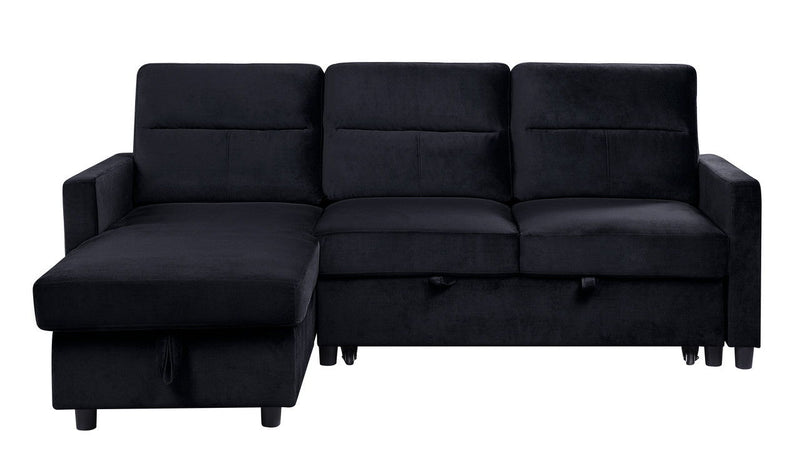 Ivy - Reversible Sleeper Sectional Sofa With Storage Chaise And Side Pocket