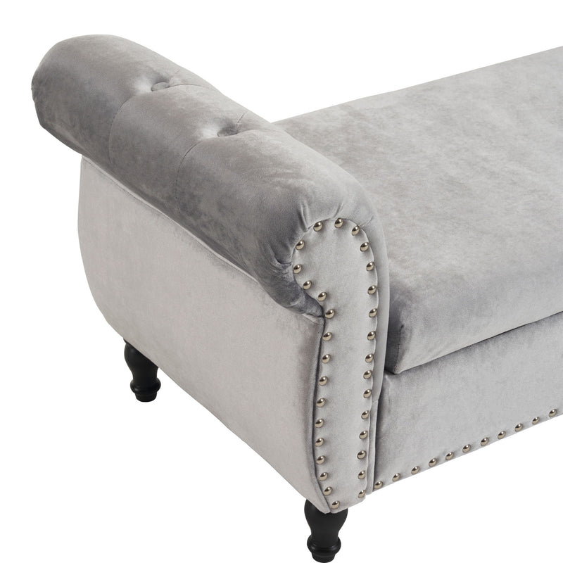 Luxurious Multifunctional Storage Ottoman Bench With Pillow