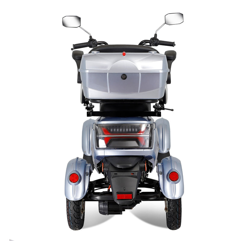 Electric Mobility Scooter With Big Size, High Power - Silver
