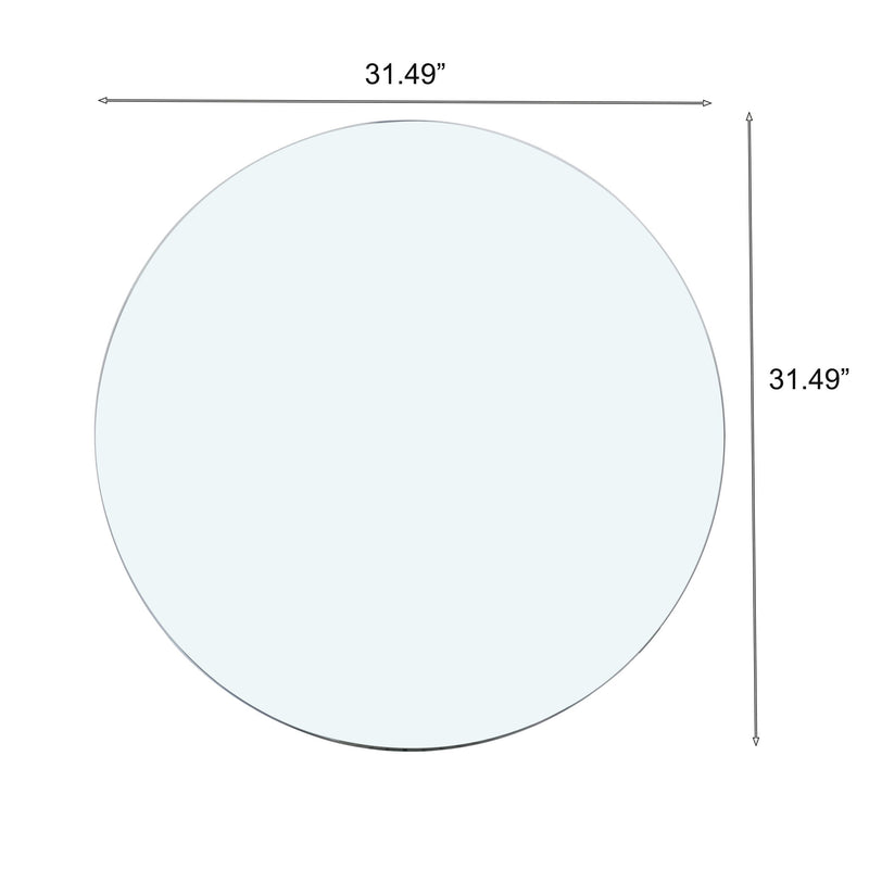 Round Tempered Glass Table Top