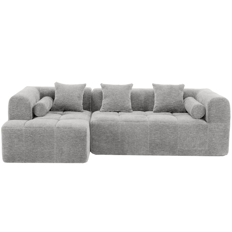 Sectional Free Combined Sofa With 2 Side Pockets