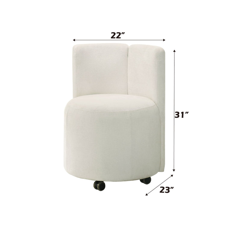Side Chair With Swivel (Set of 2) - White