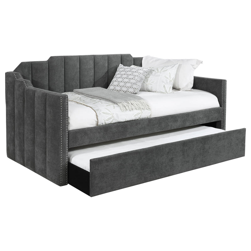 Pressley - Twin Daybed With Trundle - Charcoal