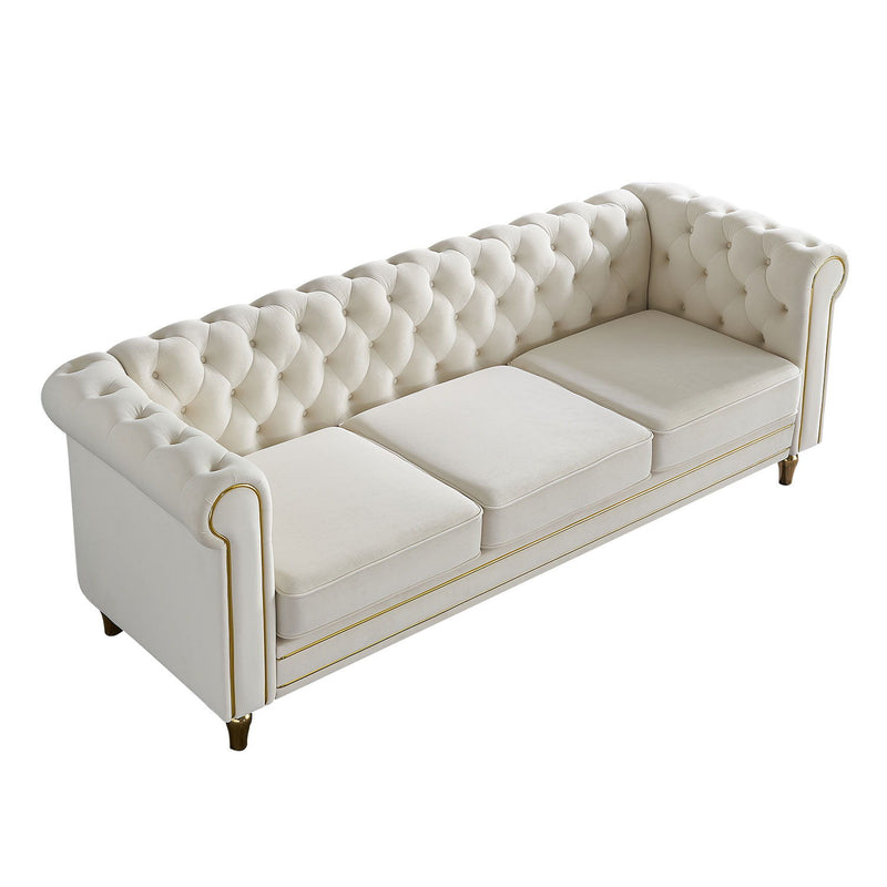 Chesterfield - Sofa 84.65" For Living Room