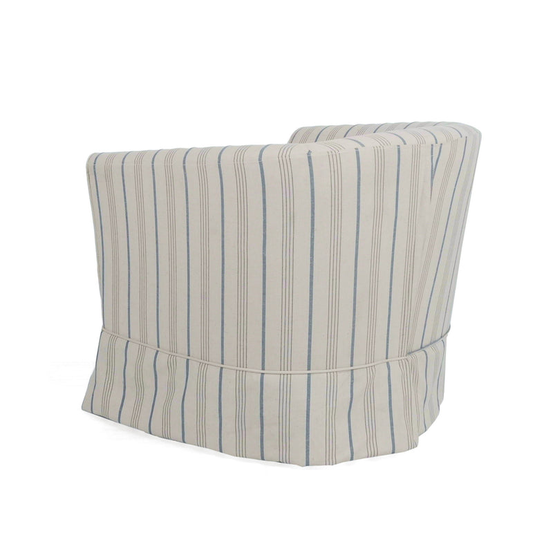 Zeniqua - Upholstered Swivel Chair With Loose Cover