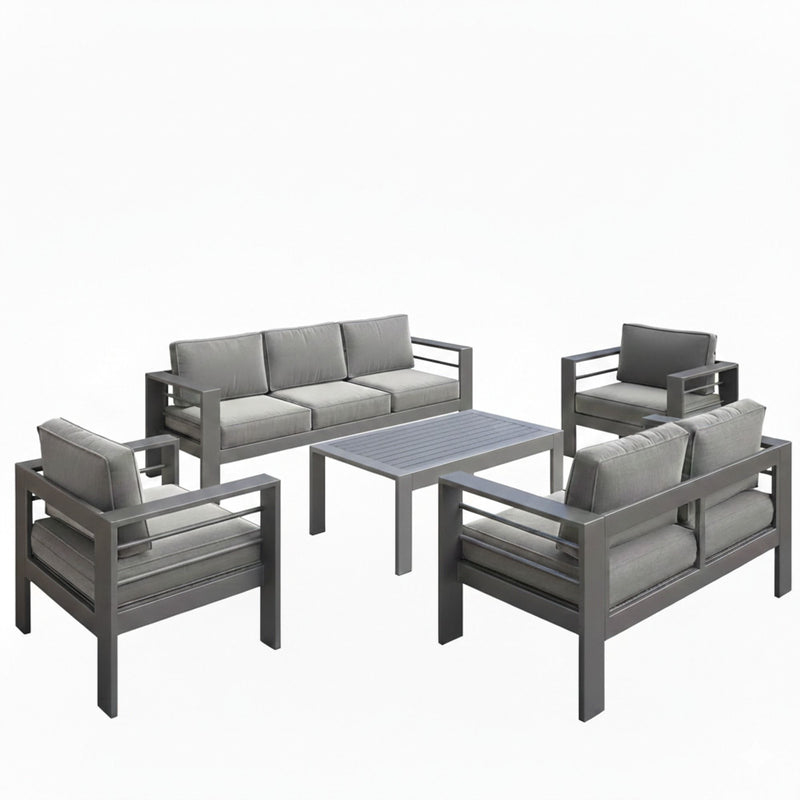 Outdoor Patio Set, All-Weather With Thick Cushions