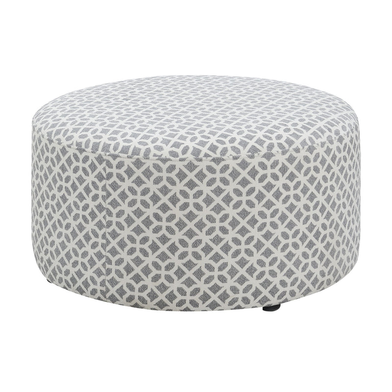 Round Ottoman - Gray