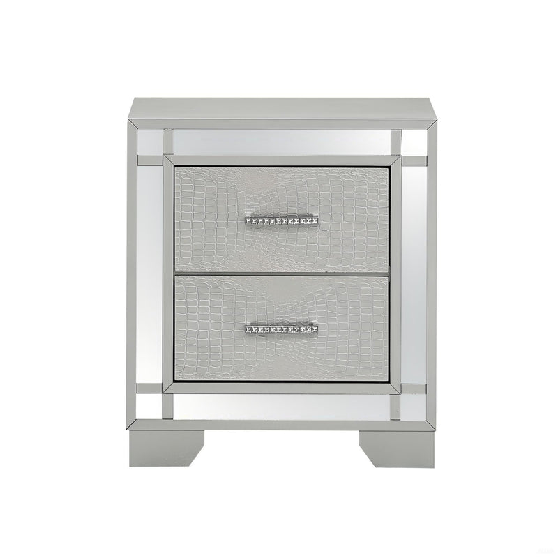 Madison - Nightstand - Silver Champagne