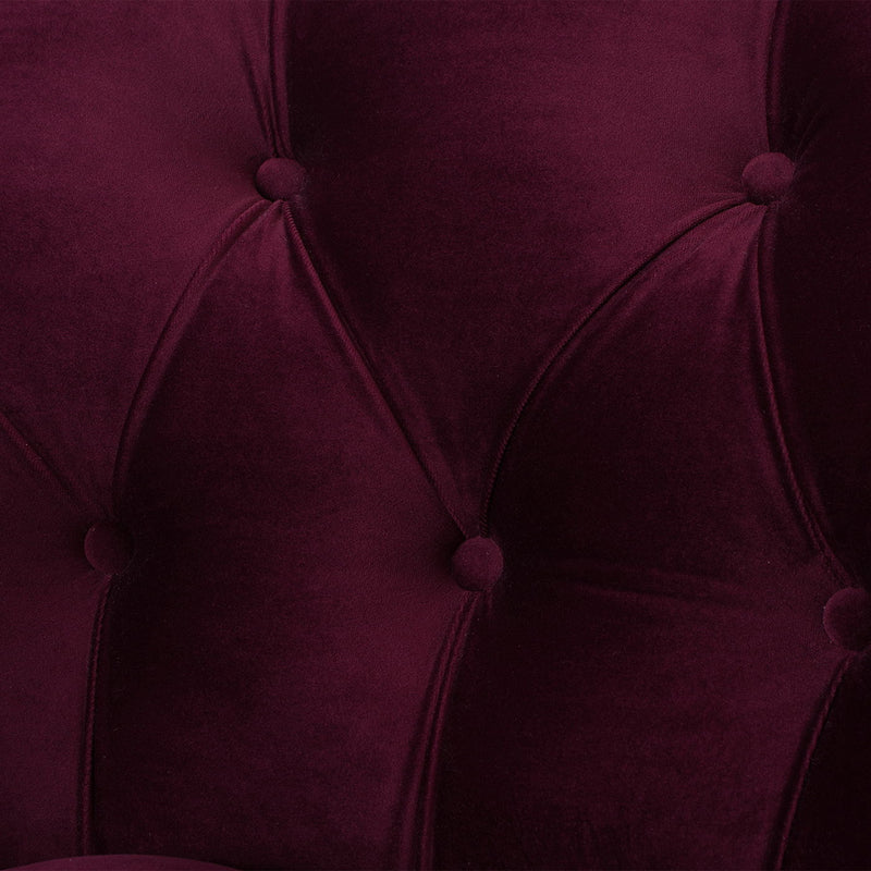 La Rosa - Victorian Tufted Upholstered Accent Chair
