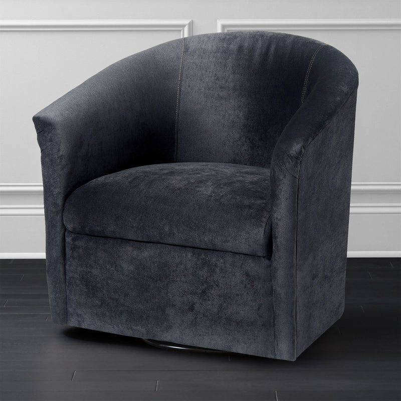 Eden - Swivel Chair With Upholstery And Hardwood Frame