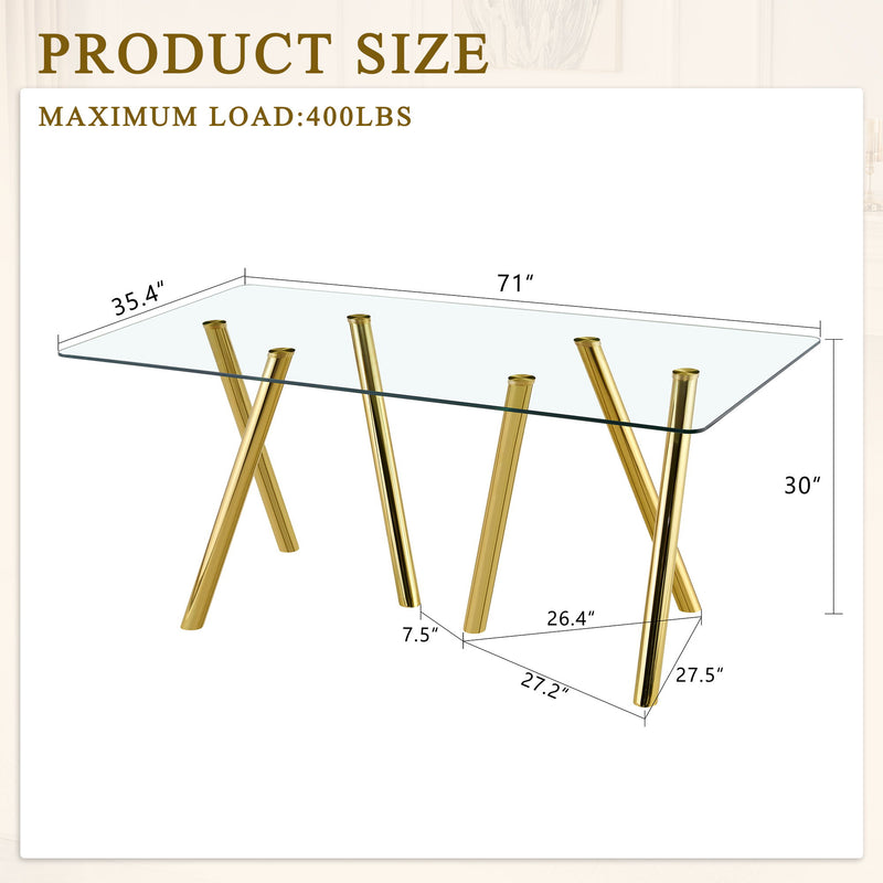 Dining Table With Transparent Surface