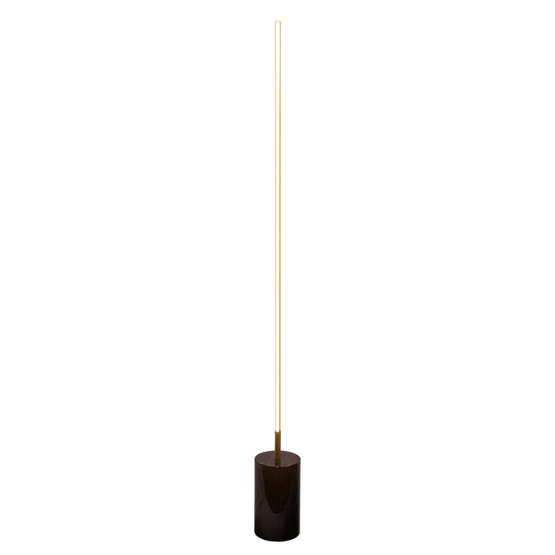 Prism - LED Floor Lamp With On / Off Switch Base - Gold / Marble