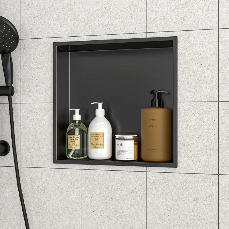 Stainless Steel Shower Niche With Seamless Design For Bathroom Storage