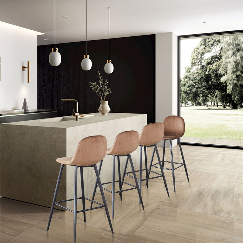 Barstool With Back (Set of 2)