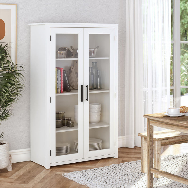 Lulu - Curio Cabinet - White Oak
