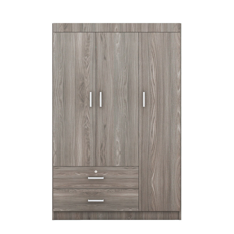 3 Door Wardrobe With 2 Drawers