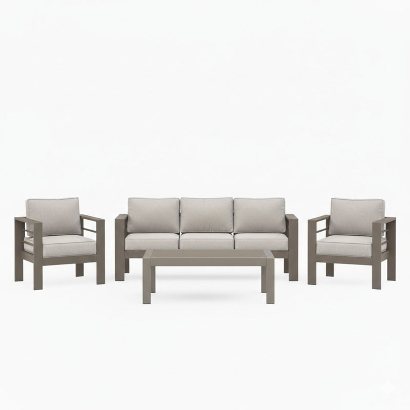 Outdoor Patio Set, All-Weather With Thick Cushions