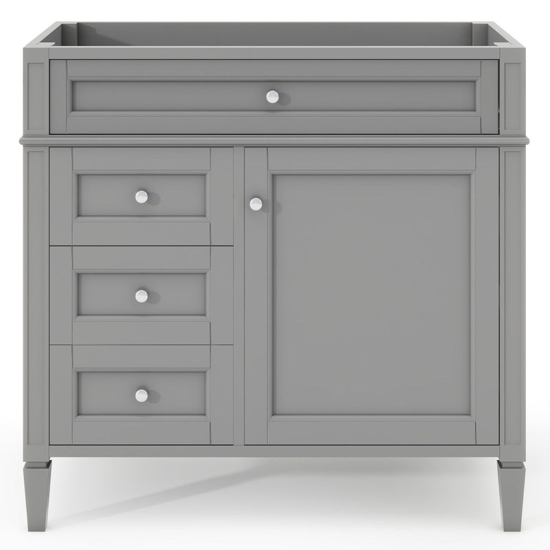 Bathroom Vanity With 2 Drawers And Tip-Out Drawer, Storage Cabinet