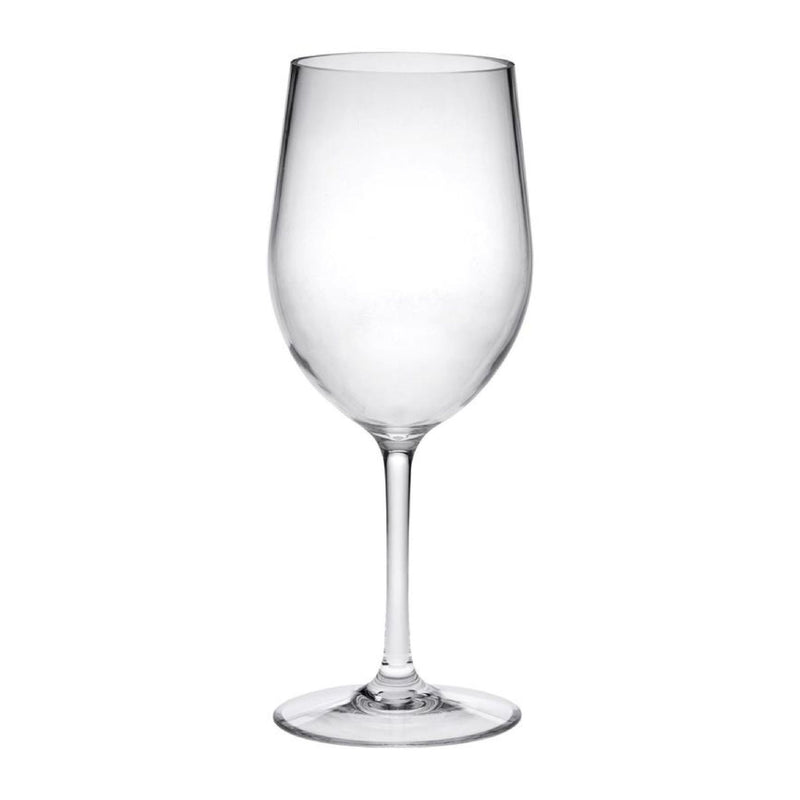 Leadingware Tritan Plastic Wine Glasses (Set of 4), Unbreakable, Bpa Free, 12Oz - Clear
