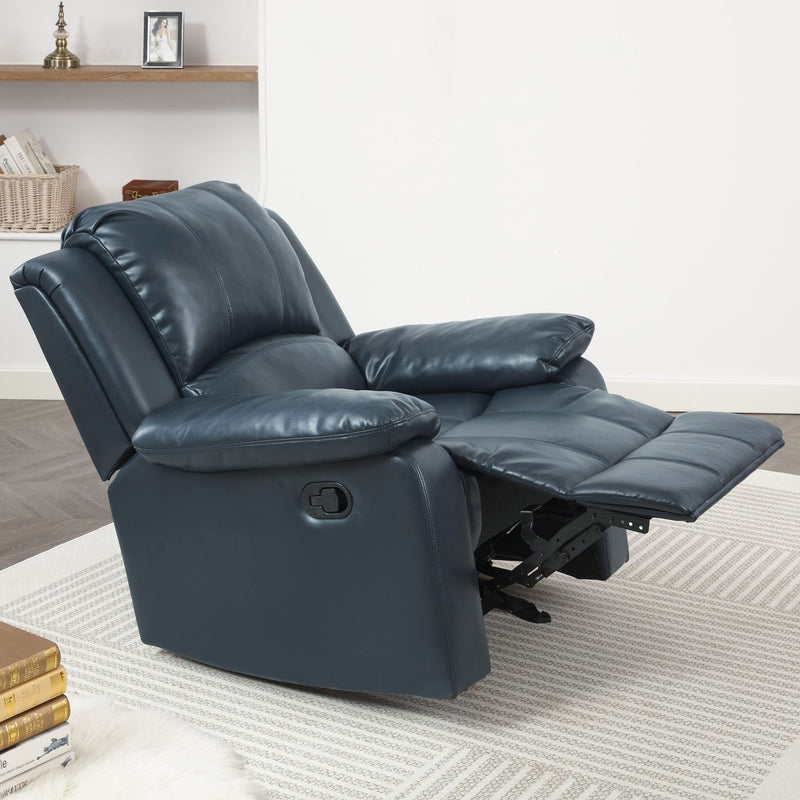Charlotte - Gel Glider Recliner - Blue