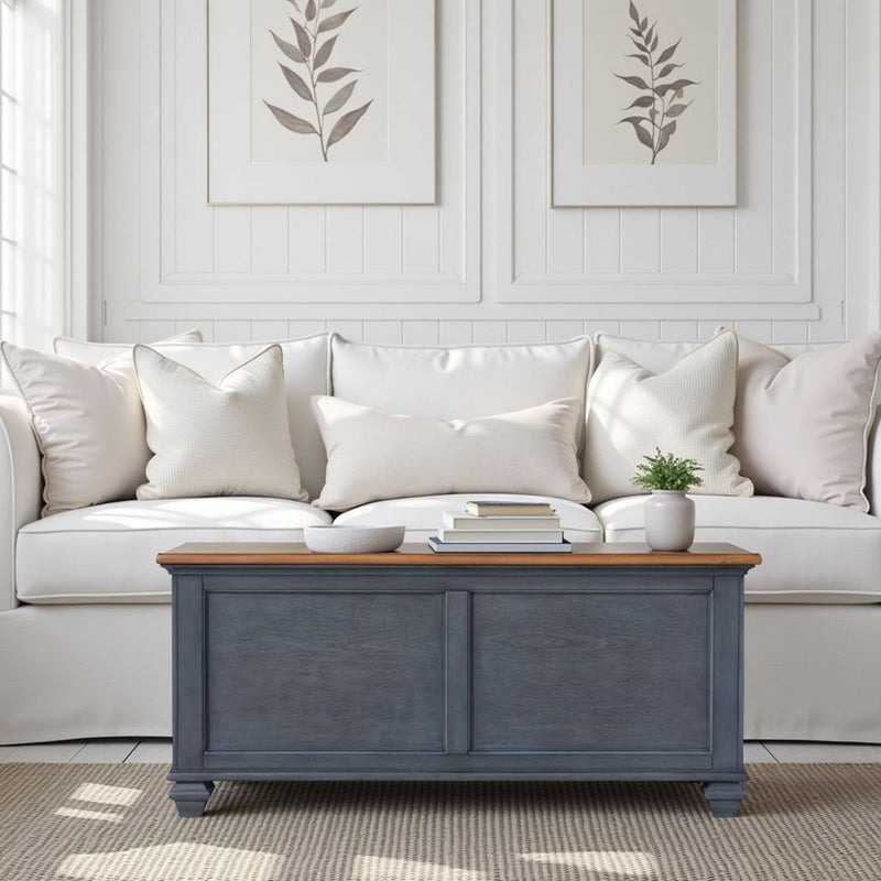 Lift-Top Coffee Table - Blue