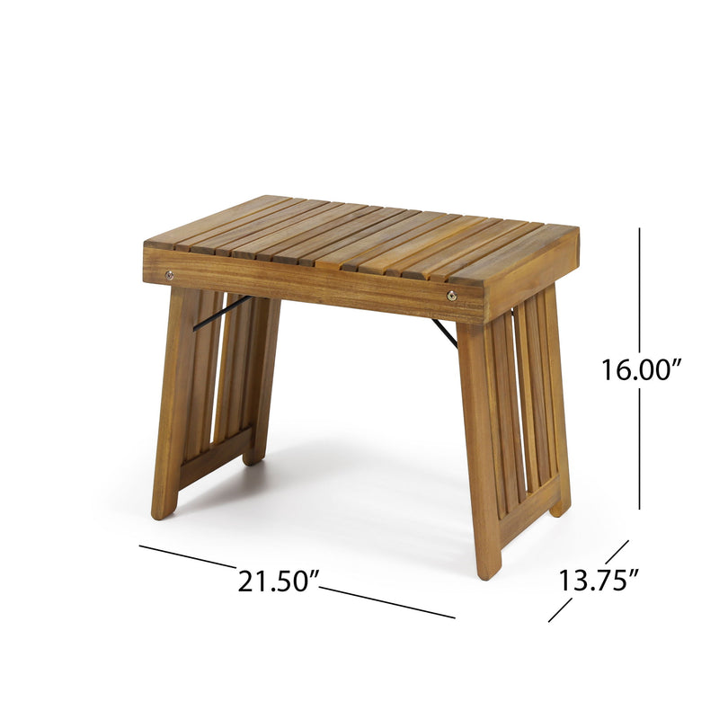 Temptation - Outdoor Foldable Side Table With Slat Design